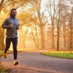 Man jogging in the park